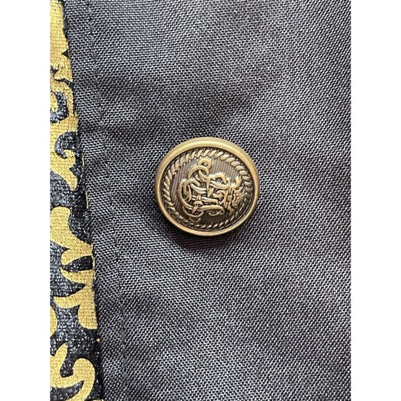 Dreamguy Pirate Jacket Men’s L Costume Gothic Steampunk Cosplay Black Gold - Picture 9 of 9